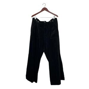 Anthropologie Pilcro The Kit Trouser Corduroy Pant Sailor 26W Plus New NWT Black